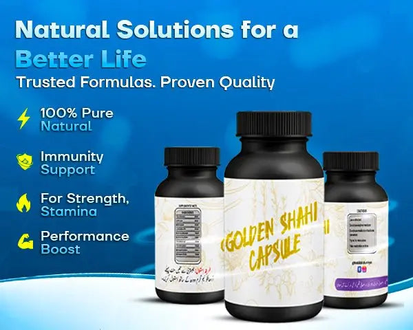 Golden Shahi Herbal Pills for Men | Power, Stamina & Peak Performance - Tabib